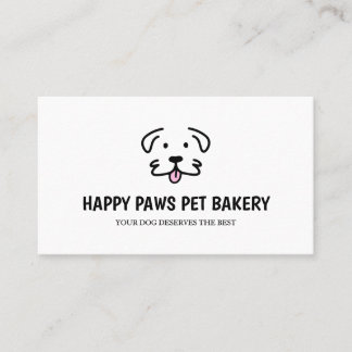 Carte De Visite Gourmet Dog Treat Bakery QR Code