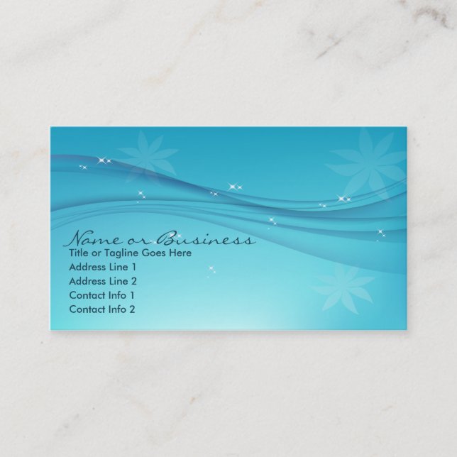 Carte De Visite grâce bleue (Devant)