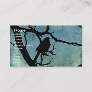 Carte De Visite Grackle Grunge