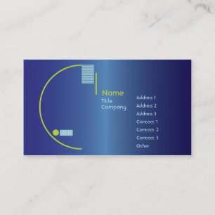 Carte De Visite Gradient bleu - affaires