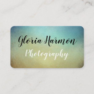 Carte De Visite Gradient bleu et bronzage artistique