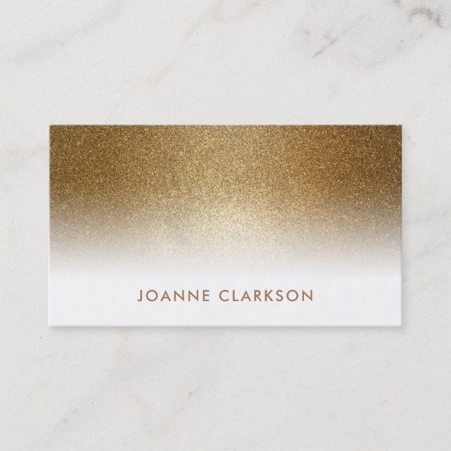 Carte De Visite Gradient chic élégant de luxe de parties (Devant)