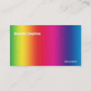 Carte De Visite Gradient d'arc-en-ciel