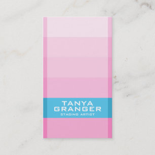 Carte De Visite Gradient d'échantillon de Pantone - rose
