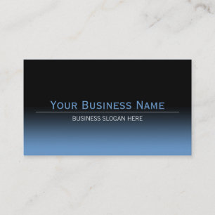 Carte De Visite Gradient noir et bleu moderne simple simple