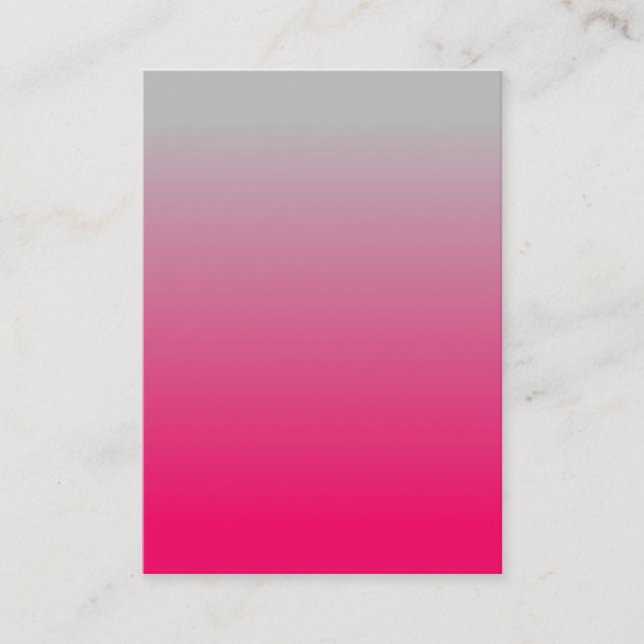 Carte De Visite Gradient rose et gris (Devant)
