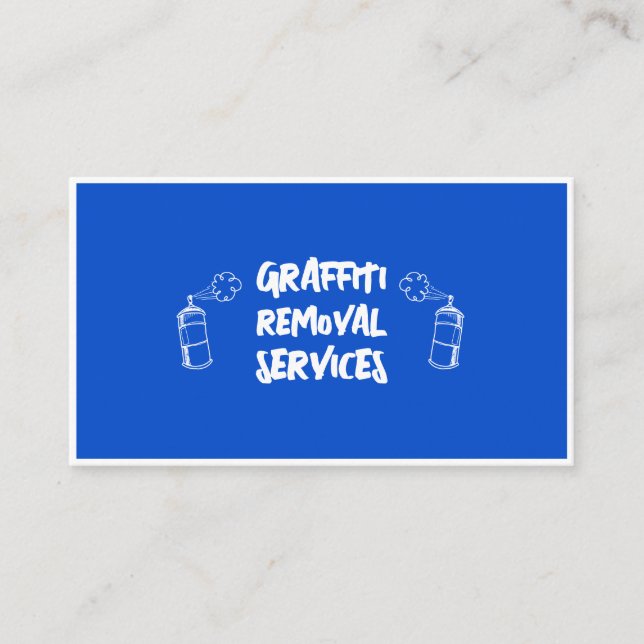 Carte De Visite Graffiti Retrait Services Entretien Peinture Netto (Devant)