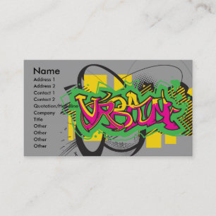 Carte De Visite graffiti urbain