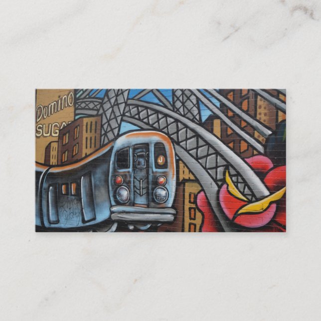 Carte De Visite Graffiti urbain dans le métro (Devant)