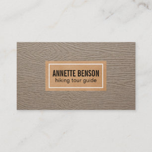 Carte De Visite Grain de bois