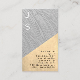 Carte De Visite Grain de bois et texture