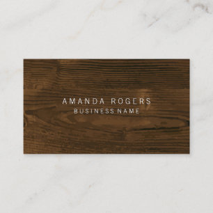 Carte De Visite Grain en bois