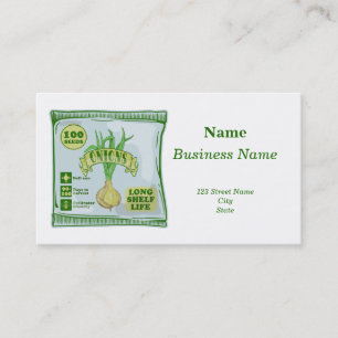 Carte De Visite Graines d'oignon