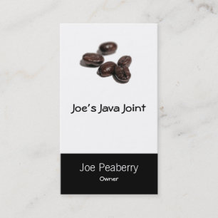Carte De Visite Grains de café