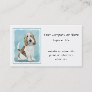 Carte De Visite Grand Basset Griffon Vendeen - Art Chien original