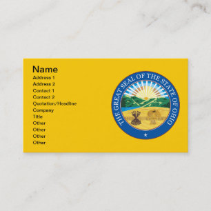 Carte De Visite Grand sceau de l'état de l'Ohio