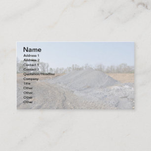Carte De Visite grande pile de gravier ou de roches