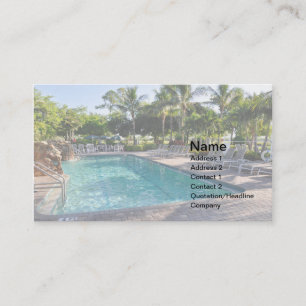Carte De Visite grande piscine d'inground