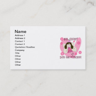 Carte De Visite Grande soeur encore la princesse