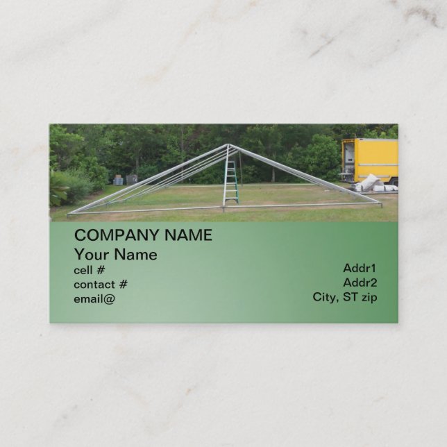 Carte De Visite grande tente de location de partie (Devant)