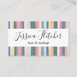 Carte De Visite Grandes taches Dusty colorées Minimaliste Éléga