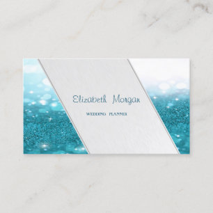 Carte De Visite Grandes Tailles Modernes, Bokeh Glittery