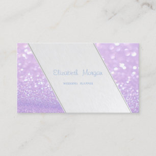 Carte De Visite Grandes Tailles Modernes, Bokeh Glittery