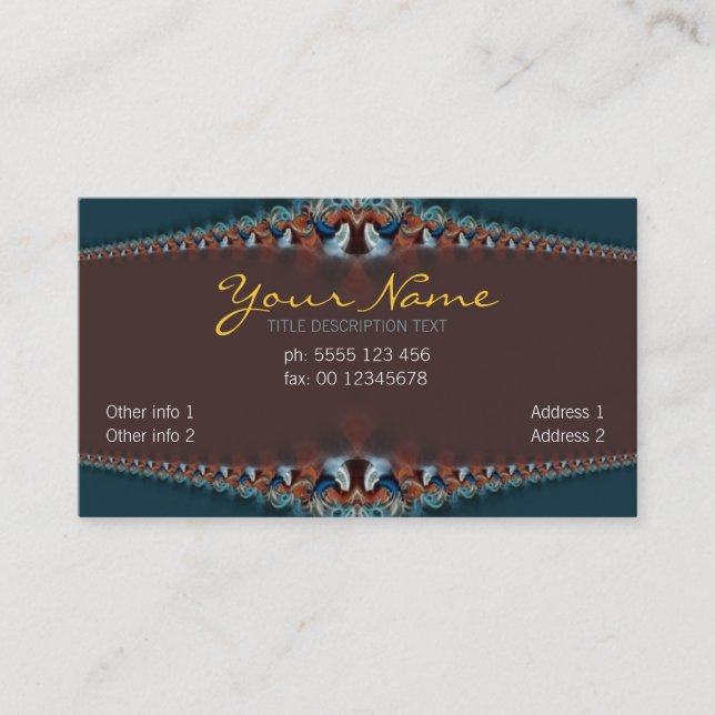 Carte de visite Grandeur Lace (Devant)