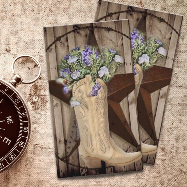 Carte De Visite grange rustique fleur sauvage de bois pays occiden (rustic barn wood wildflower Western country cowboy Business Card)