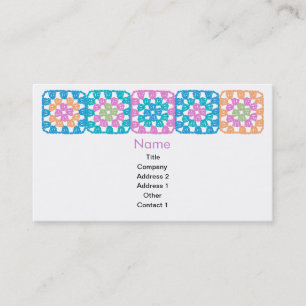 Carte de visite Granny Squares