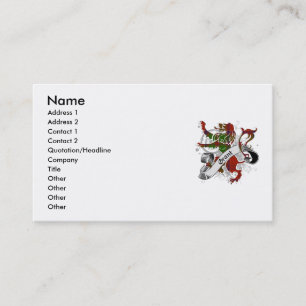 Carte De Visite Grant Tartan Lion