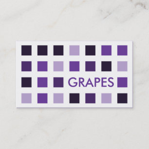 Carte De Visite GRAPES (carrés modernes)