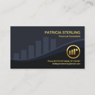 Carte De Visite Graphique Creative Stock Exchange Consultant finan