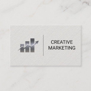 Carte De Visite Graphique de barre marketing
