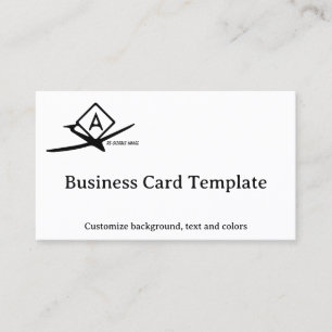 Carte De Visite Graphique de symbole Zone de pratique acrobatique