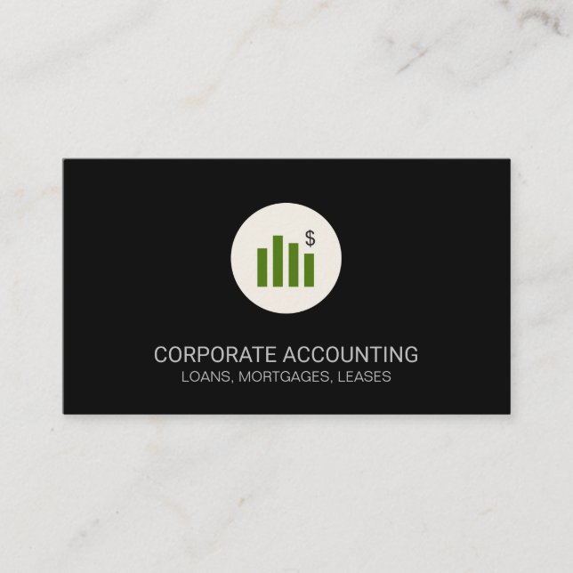 Carte De Visite Graphique financier (Devant)