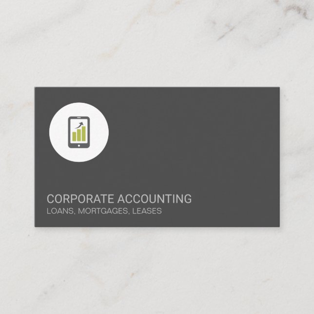 Carte De Visite Graphique financier | Conseil (Devant)