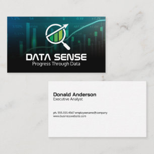 Carte De Visite Graphiques de données   Logo d'analyse