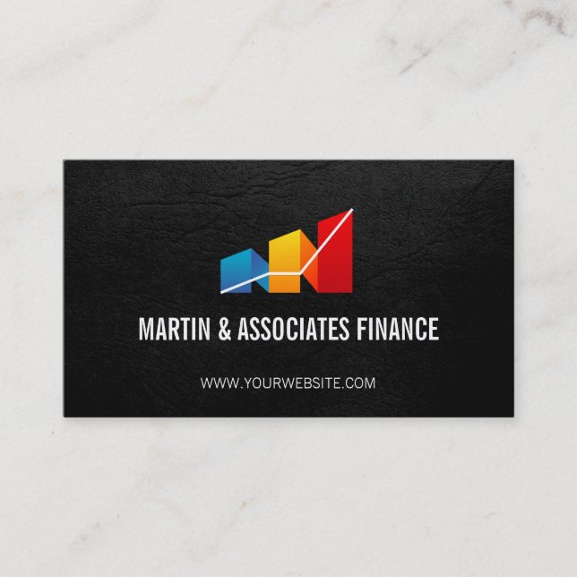 Carte De Visite Graphiques financiers | Calculatrice stock (Devant)