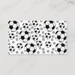 Carte De Visite Graphisme de ballon de football classique Fan de s