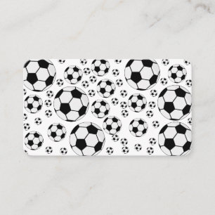 Carte De Visite Graphisme de ballon de football classique Fan de s
