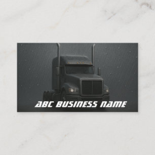 Carte De Visite Gras Black Truck Design Moving Company
