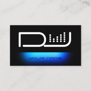 Carte De Visite Gras DJ equalizer musical