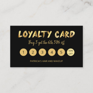 Carte De Visite Gras Gold Maquillage Artiste Coiffeur Salon 5 Loya