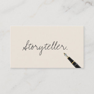 Carte De Visite Gratuit écriture manuscrite Script Storyteller Car