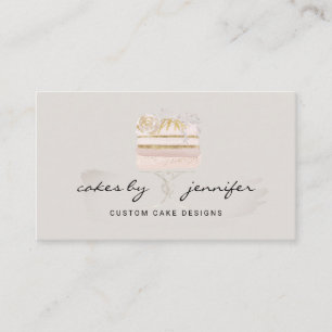 Carte De Visite Gray artisanan mariage gâteau événement traiteur