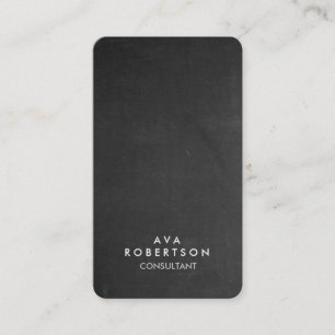 Carte De Visite Gray Chalkboard Créative Consultant Manager