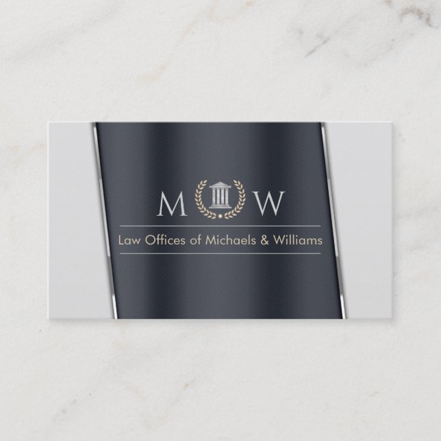 Carte De Visite Gray/Charcoal Corporate (Devant)