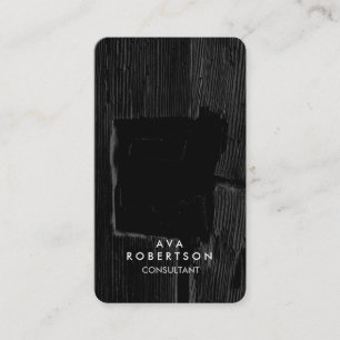 Carte De Visite Gray Wood Creative Consultant Manager