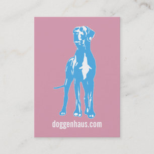 Carte De Visite Great dane bleu